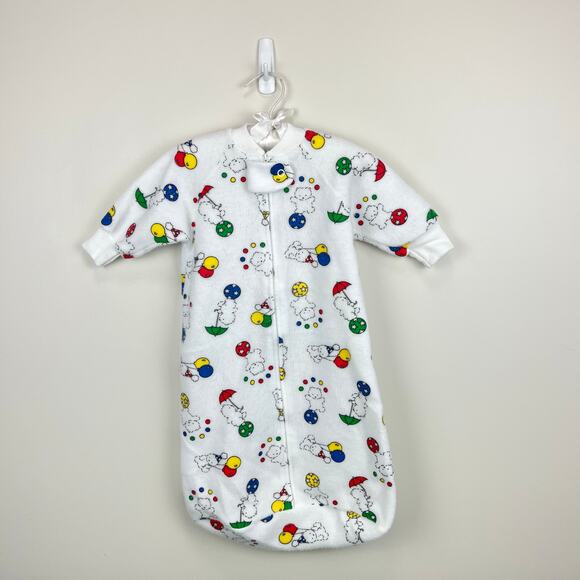 Vintage Carter's Infant Circus Bear Sleep Sack USA - Picture 1 of 8